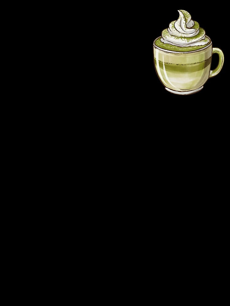 Handdrawn Matcha Latte by canvadreamer444