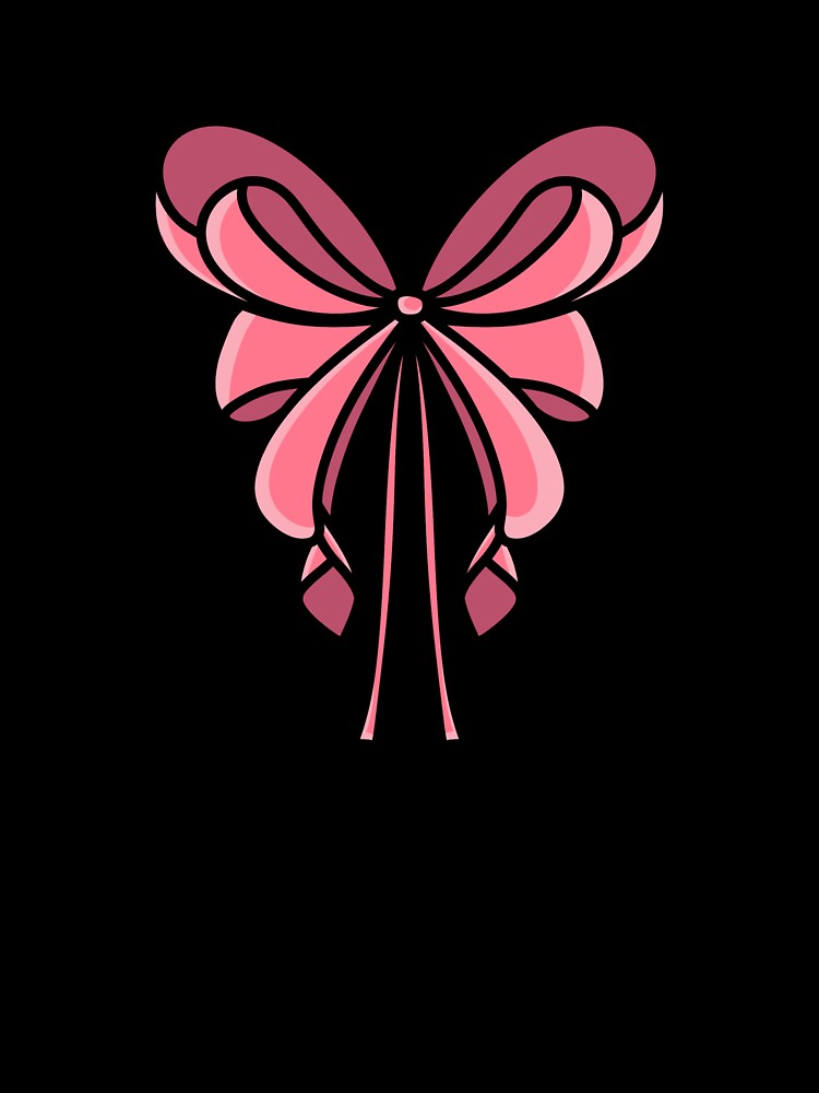 Cute Pink Ribbon Bow by ValeryFlame