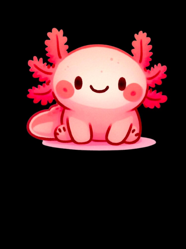 Pink Chubby Axolotl by DaintyDooodles