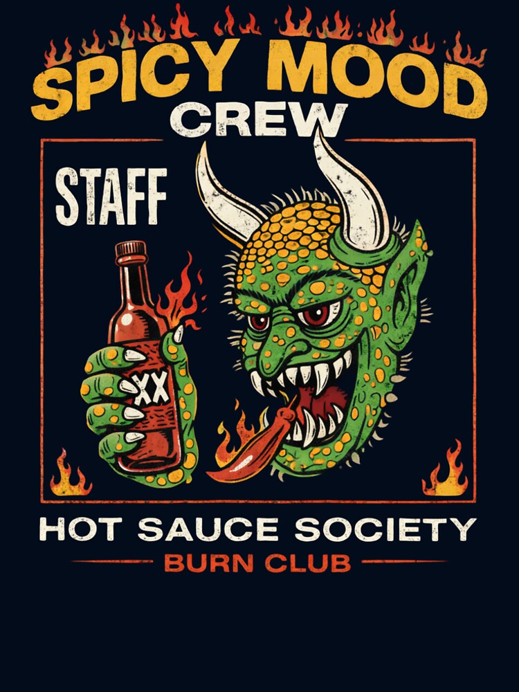 Spicy Mood Crew Retro Graphic Tee by Hoffmann-Shop