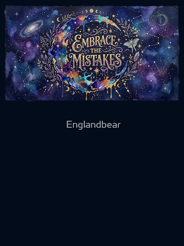 Embrace The Mistakes Celestial Moon Whimsigoth Art by Englandbear