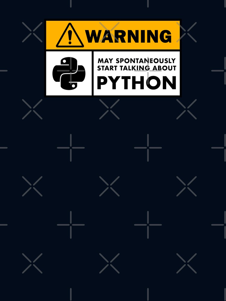 Warning: may spontenously start talking about Python by Stucc Stickers
