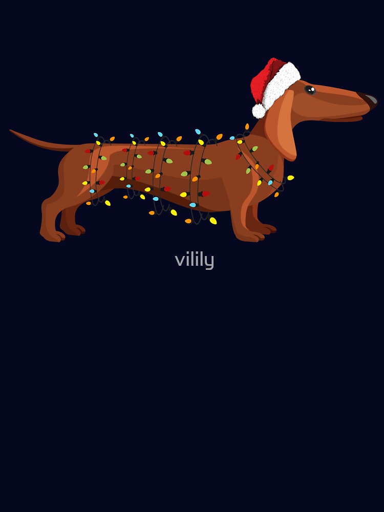 Dachshund Wiener Dog Christmas Light by vilily