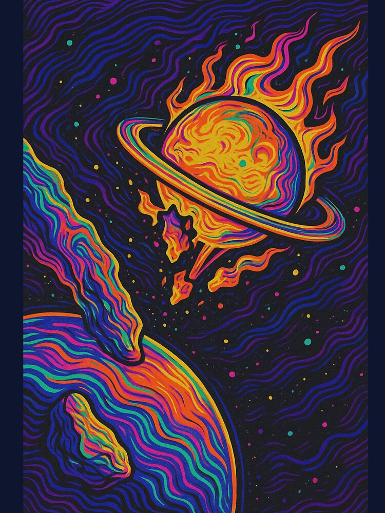 Psychedelic Space Explosion — Trippy Cosmic Art by From Cyryl with Love