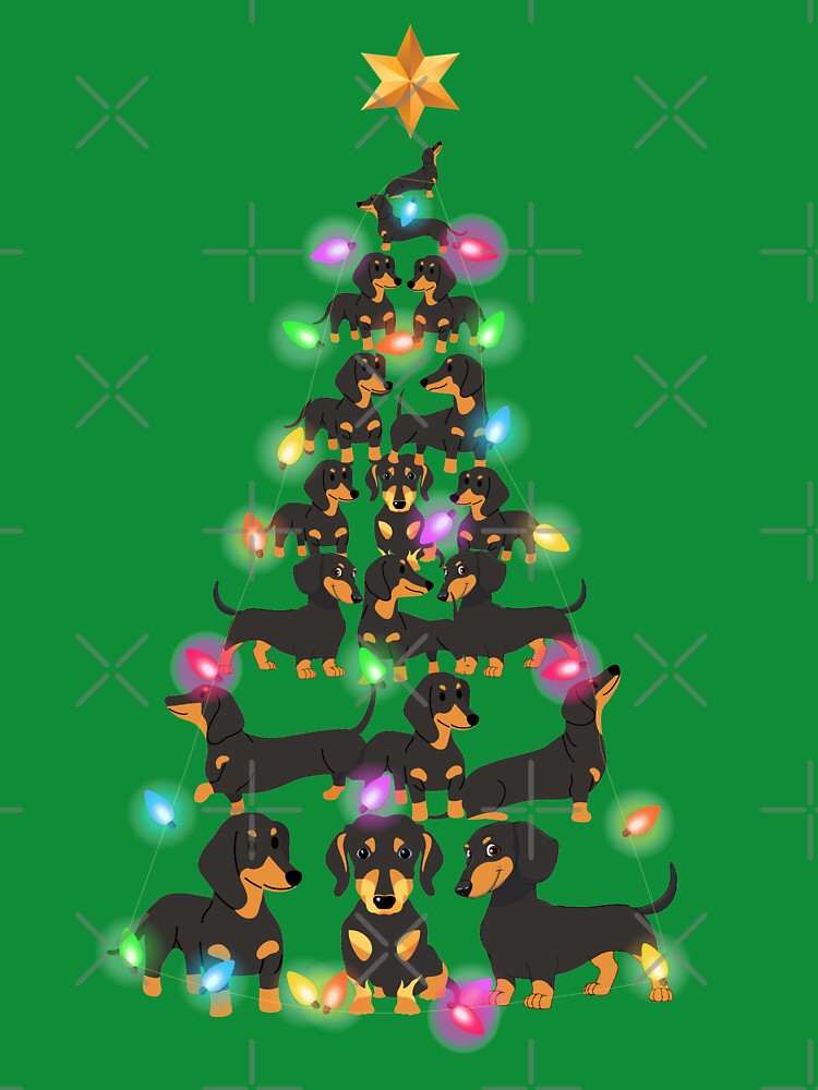Dachshund Christmas Tree Sweater by DogsHearted