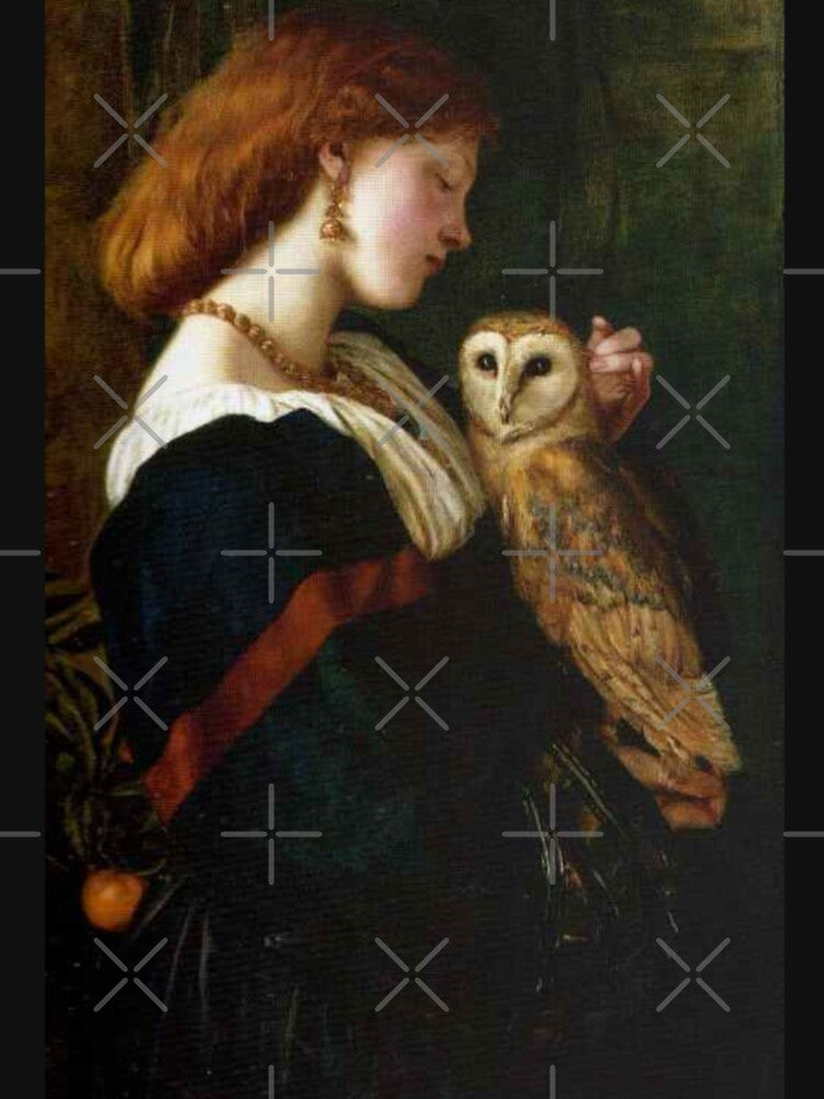 Lady and the Owl Painting by LadybellVintage