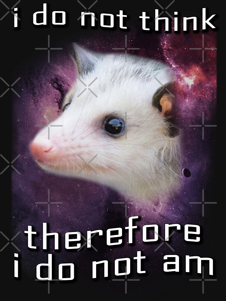 I do not think, therefore i do not am possum by BattleGoat