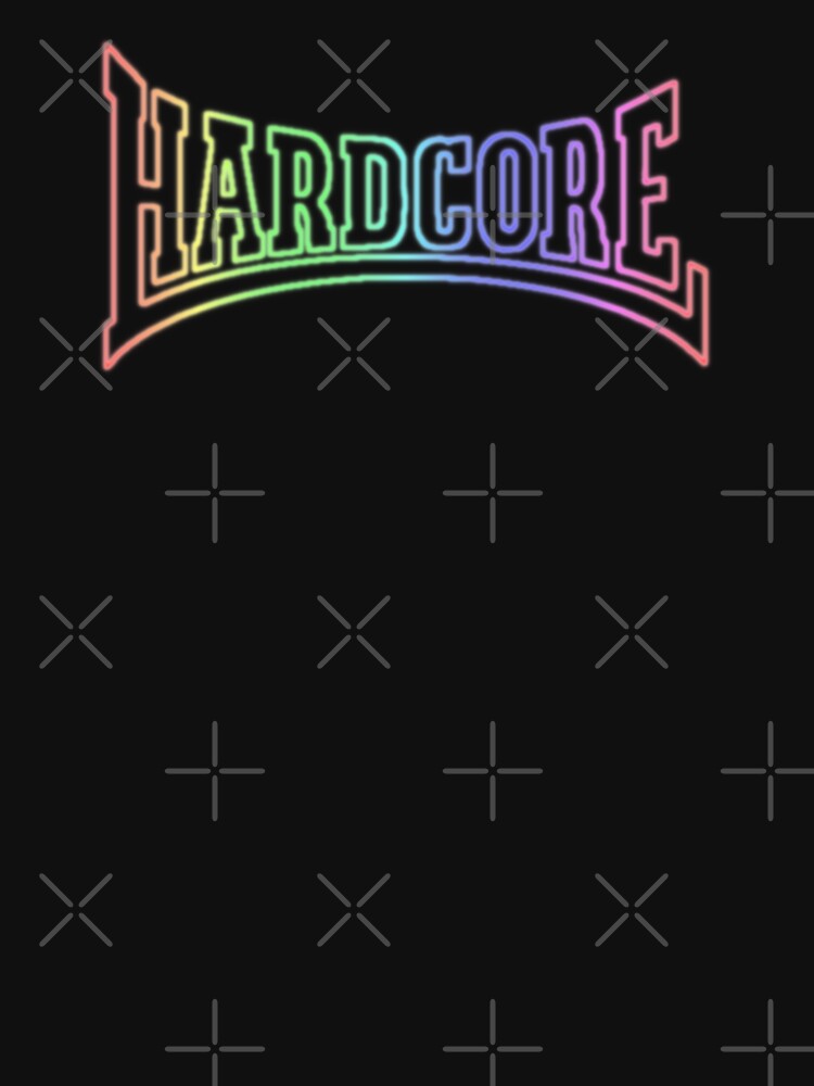 Hardcore - Rainbow Neon Logo by SPAZE-Typo