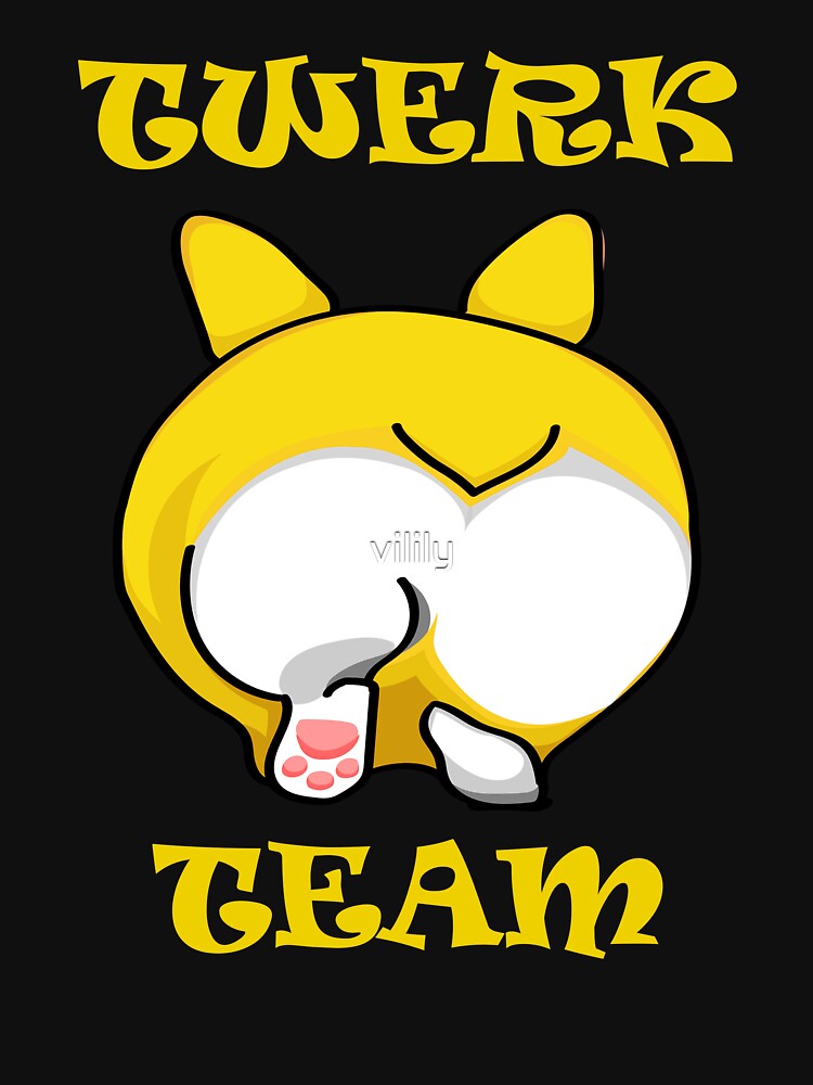 TWERK TEAM CORGI T-SHIRT by vilily