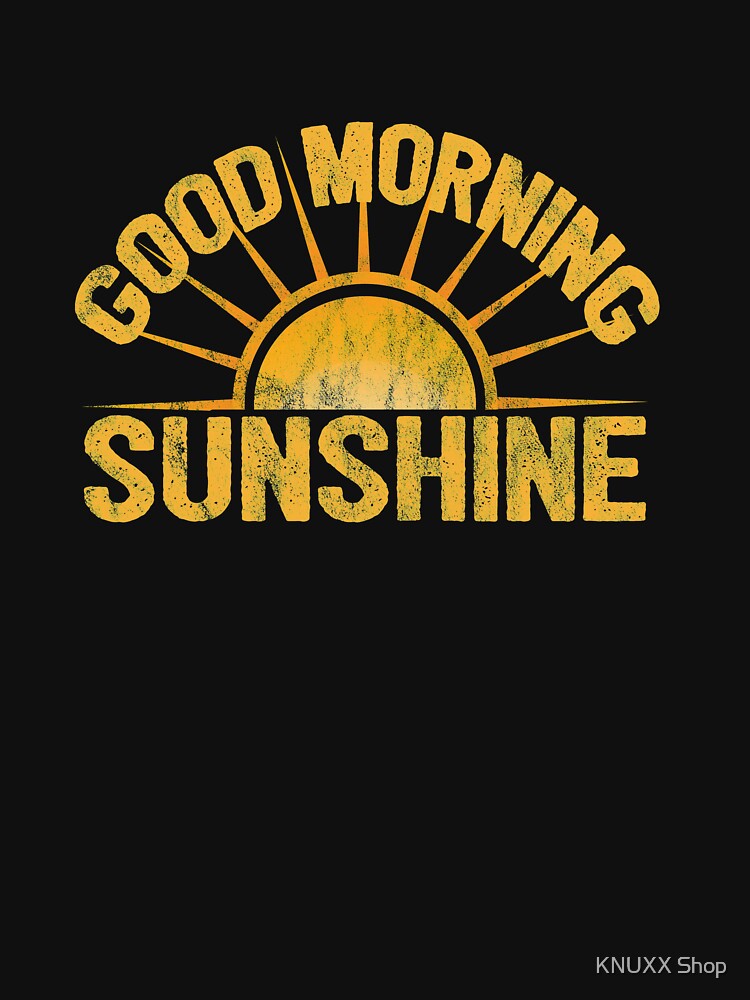 Good Morning Sunshine 1970s Funny 1970s Vintage Sunrise by KNUXX Shop