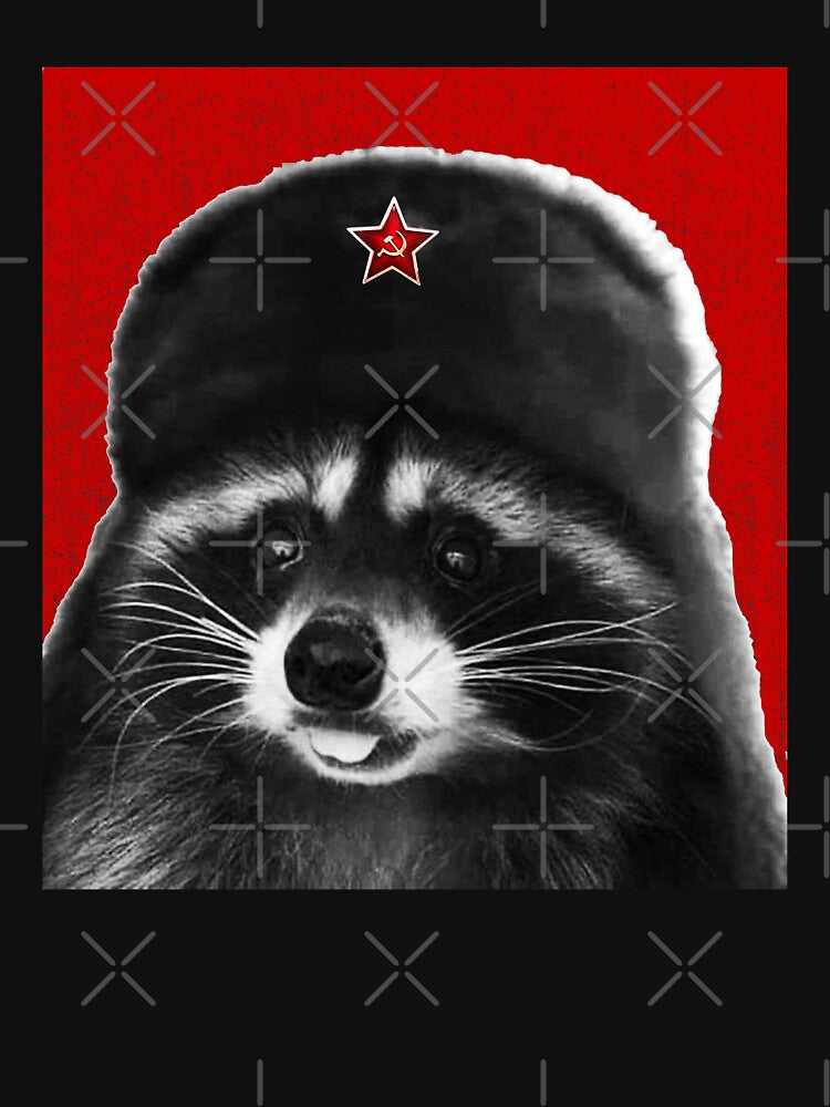 Communist Raccoon by BattleGoat