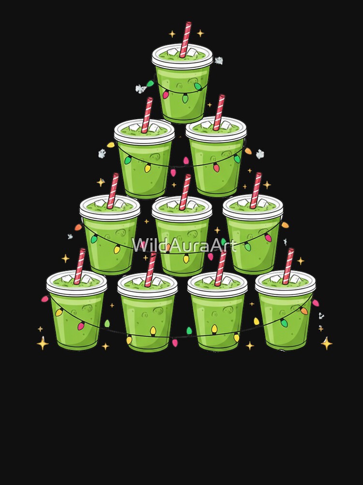 This Is My Christmas Pajama Shirt Matcha Lovers Family Matching by WildAuraArt