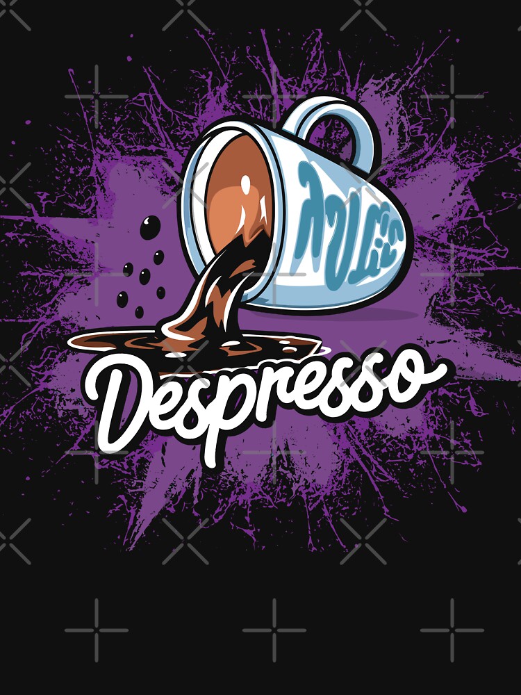 Despresso Coffee Humor Design by Quirky Shirts