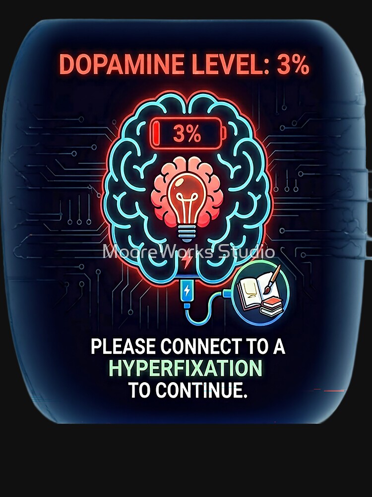 Dopamine Level 3% Connect To A Hyperfixation by MooreWorks Studio