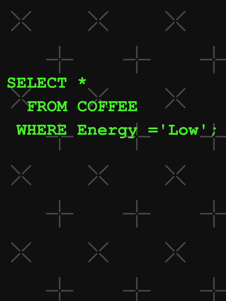 SELECT FROM Coffee SQL Database Funny Data Analysis & Accounting Design. by spreadsheetcafe