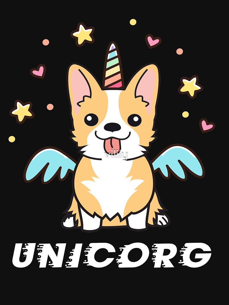 CORGI UNICORG T-SHIRT by vilily