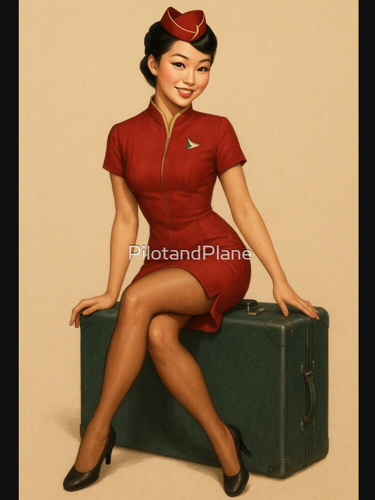 cathay pacific flight attendant air stewardess hong kong by PilotandPlane