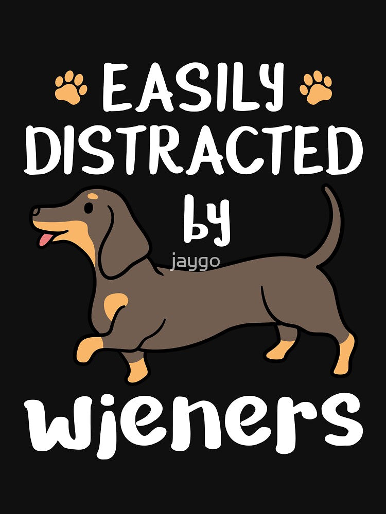 Dachshund Dog Easily Distracted By Wieners by jaygo