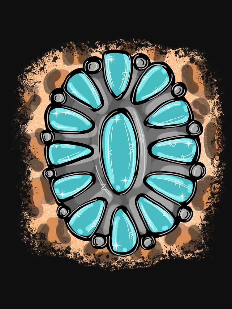 Turquoise Leopard by mbstickerco20
