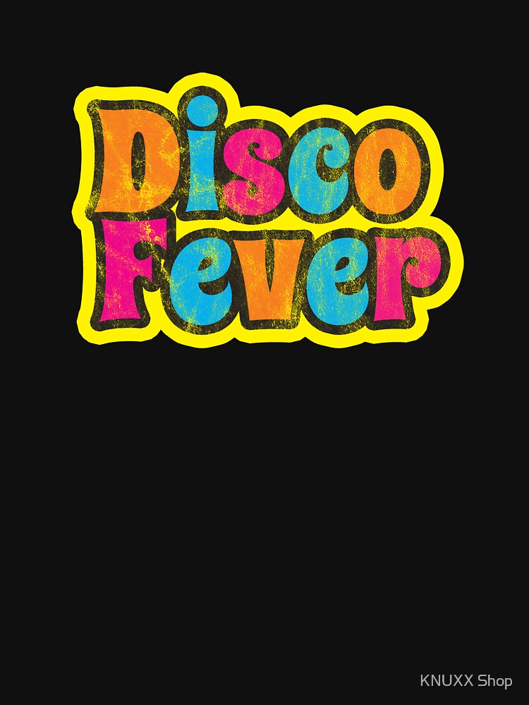 Disco Fever 1970s Colorful Disco Funk Vintage Retro Neon Light Funky by KNUXX Shop