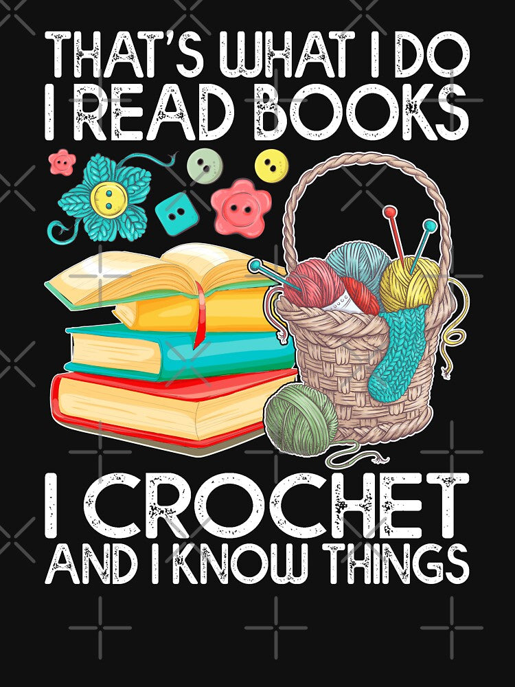 FunnyI Books and crocheting Lover by Phoebeys