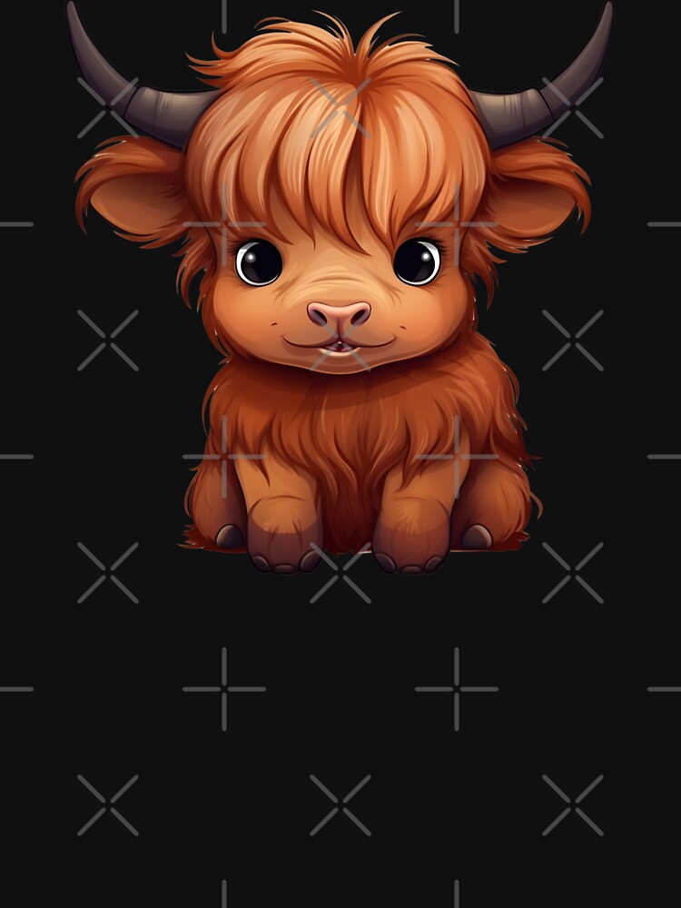 Baby Highland Cow by Idontwannaknow