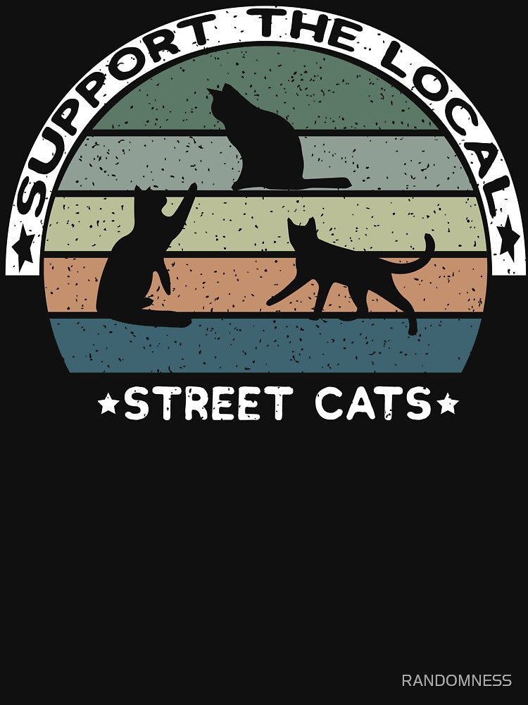 Support the Local Street Cats T-Shirt by RANDOMNESS