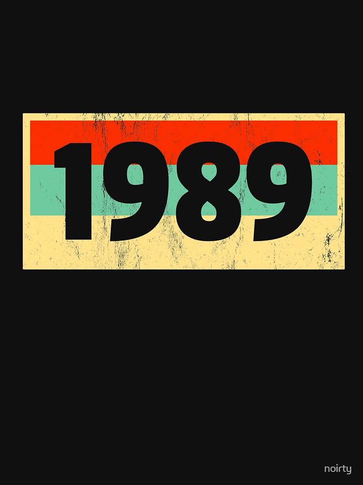 1989 Retro Colors Vintage 29Th Birthday Gift by noirty