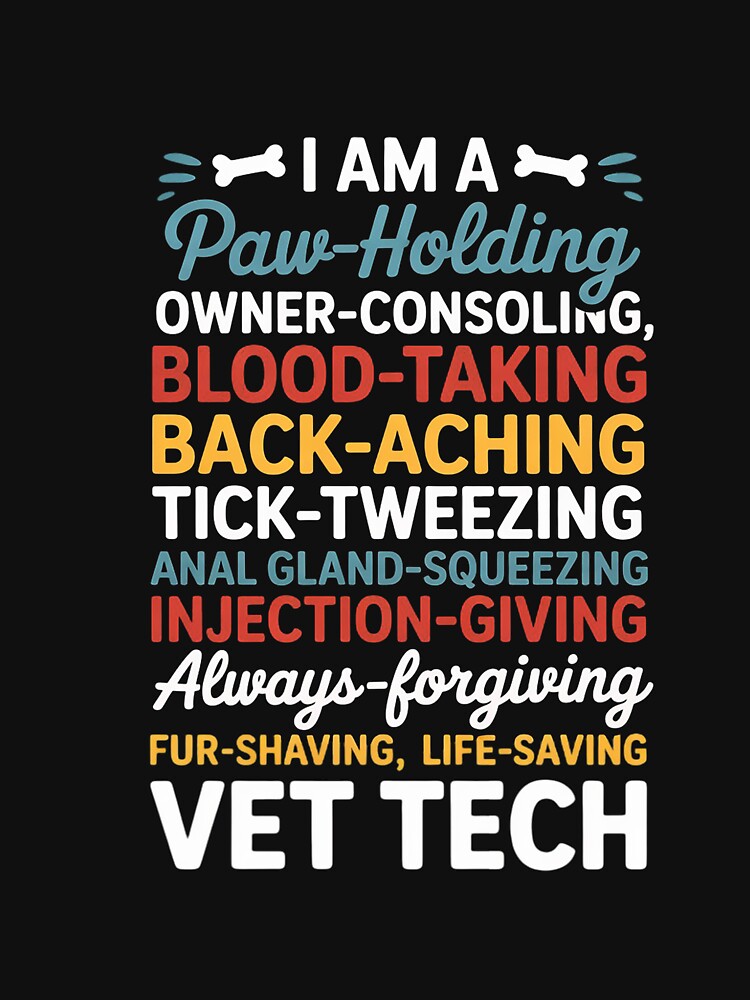 Vet Tech Paw Holding Veterinary Technician by GalaFunny