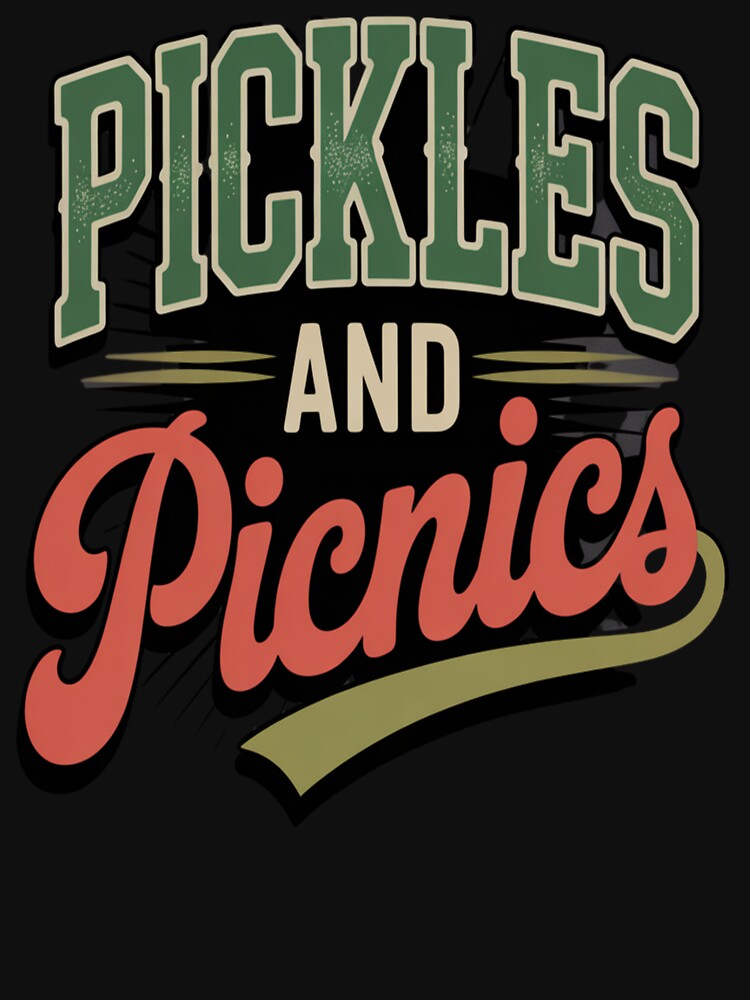 Pickles and Picnics  - Quirky Summer - retro food - Picnic core - pickle lover by JansenGS
