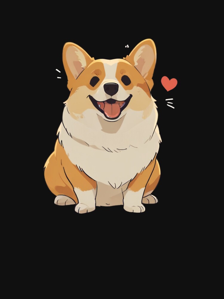 Cute corgi with a bright smile by PawPurfect