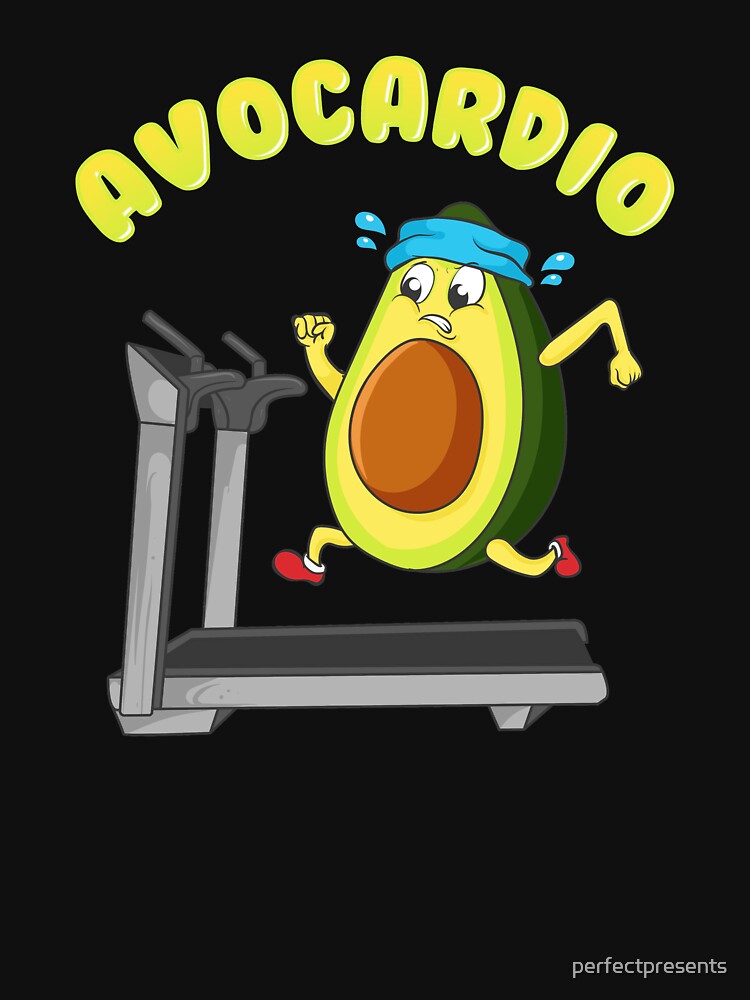 Cute & Funny Avo-Cardio Avocado Cardio Gym Pun by perfectpresents