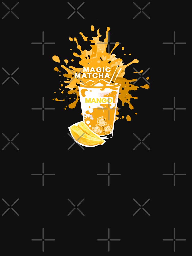 Magic Matcha Mango Shirt | Mango Iced Matcha Latte | Tropical Matcha Lover Gift | Minimalist splash art by unique art and design