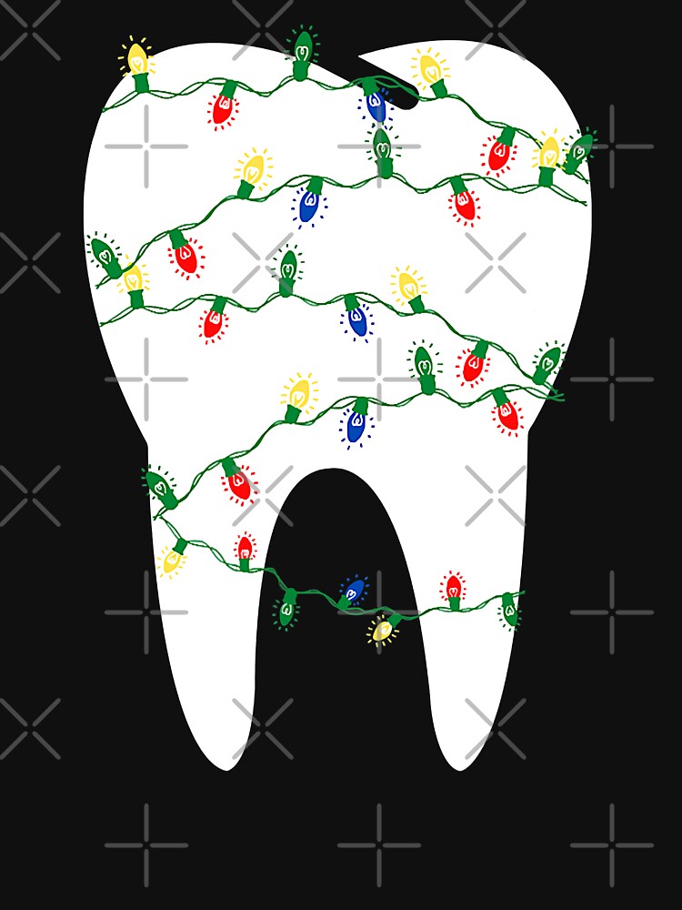 Christmas Dentist Dental Tooth in Christmas Lights by norwoodcarney