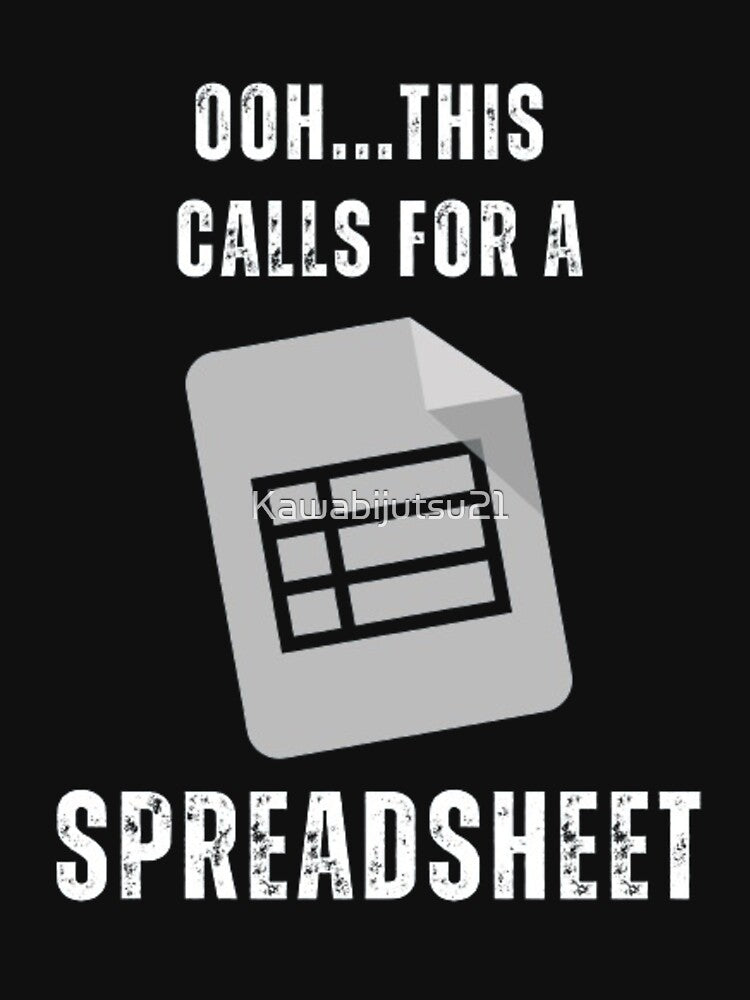 ohh this calls a spreadsheet funny accountant gift for by Kawabijutsu21