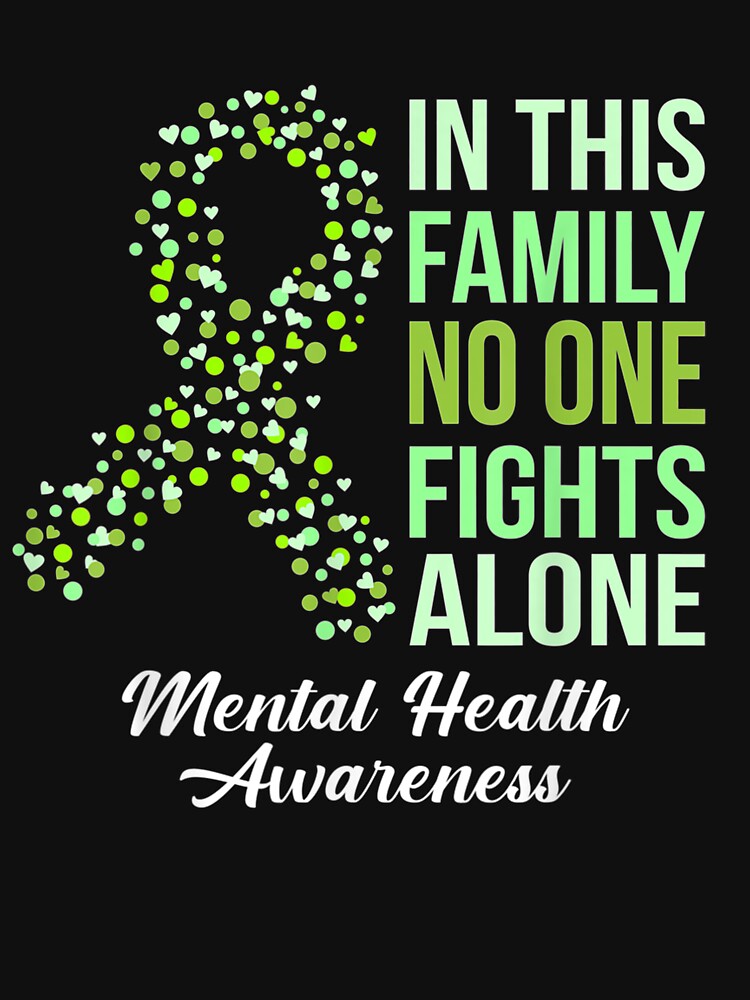 Family Support Mental Health Matters Awareness Ribbon by saigeorion