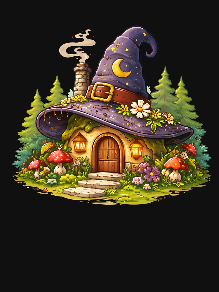 Wizard Hat Cottagecore Magic House. by Mr Lee