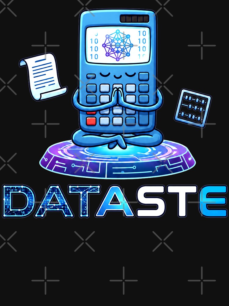 Dataste Meditating Calculator | Funny Data Analyst Accountant. by spreadsheetcafe