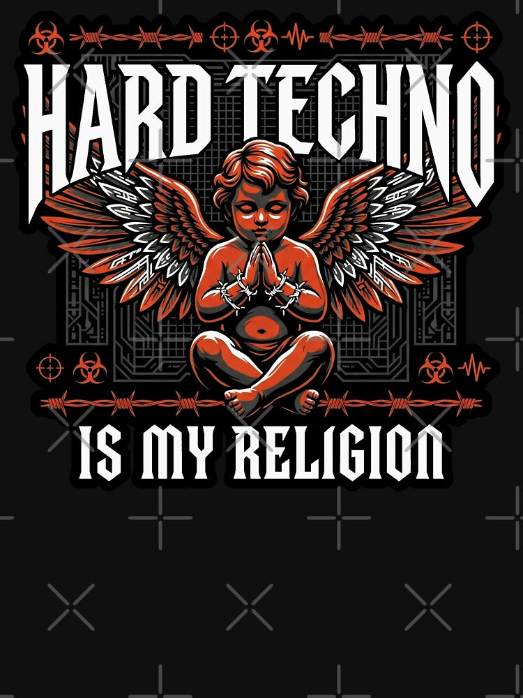 Hard Techno Is My Religion Cyber Angel by SPAZE-Typo