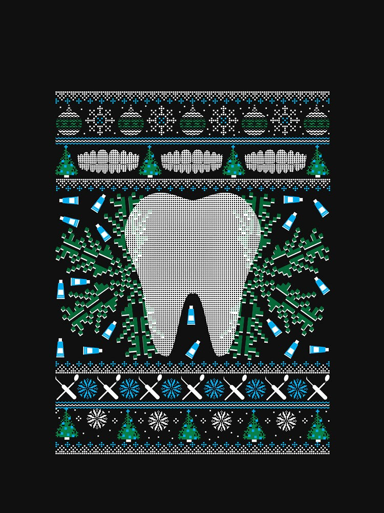Dental Hygienist Ugly Christmas Funny Holiday by ShakitaMa