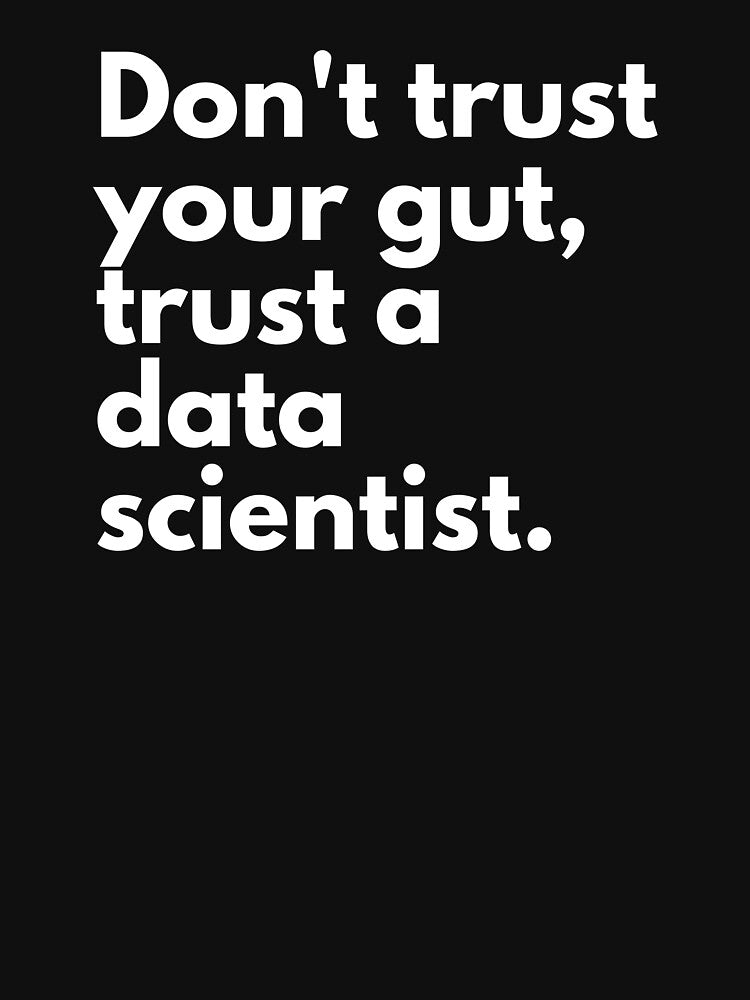 Don't trust your gut, trust a data scientist | Lowest Price on Site by The Plain Color Shop