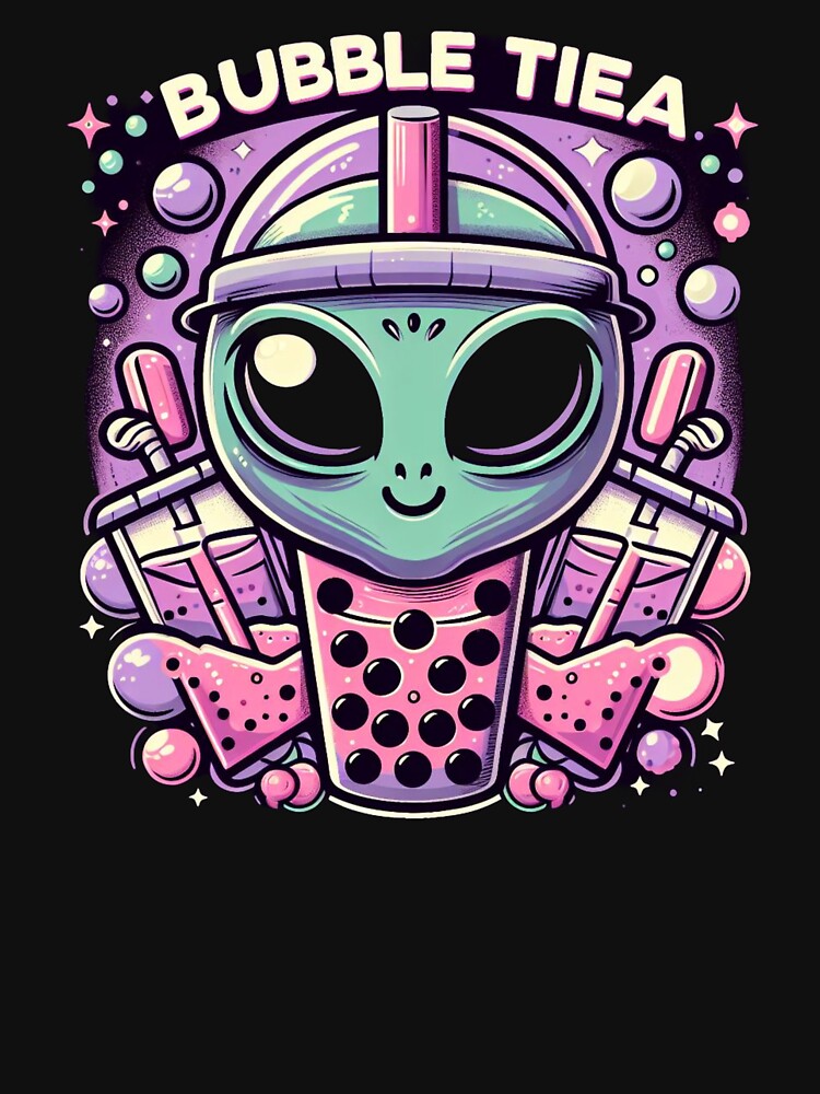 Bubble Tea lover Alien by bobabunnyt