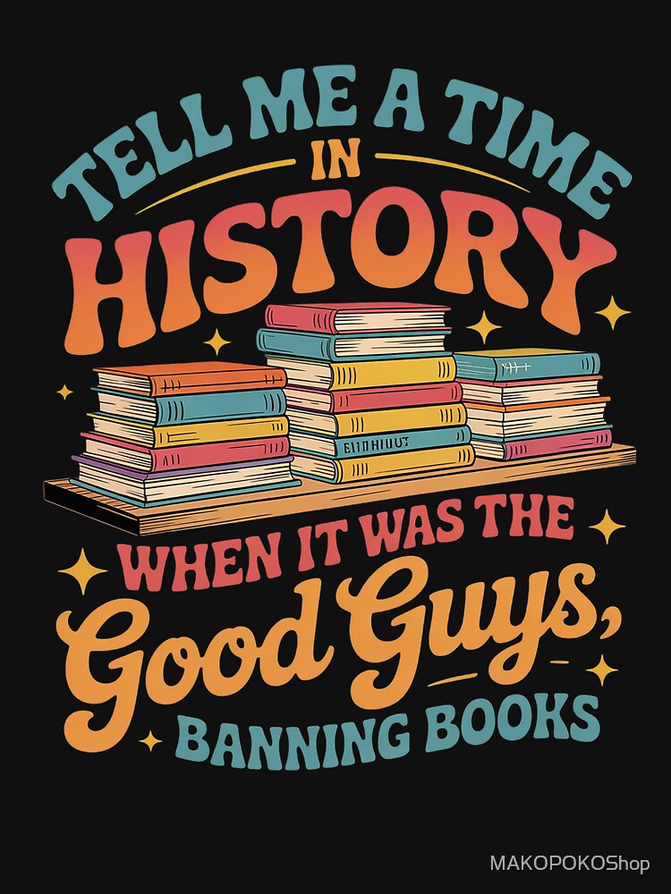 Banned Book Reader Bookworm Read Banned Books by MAKOPOKOShop