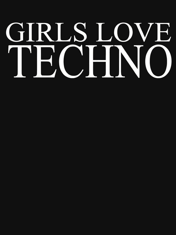 Girls Love Techno - Minimalist Underground Rave Aesthetic by AMICO77