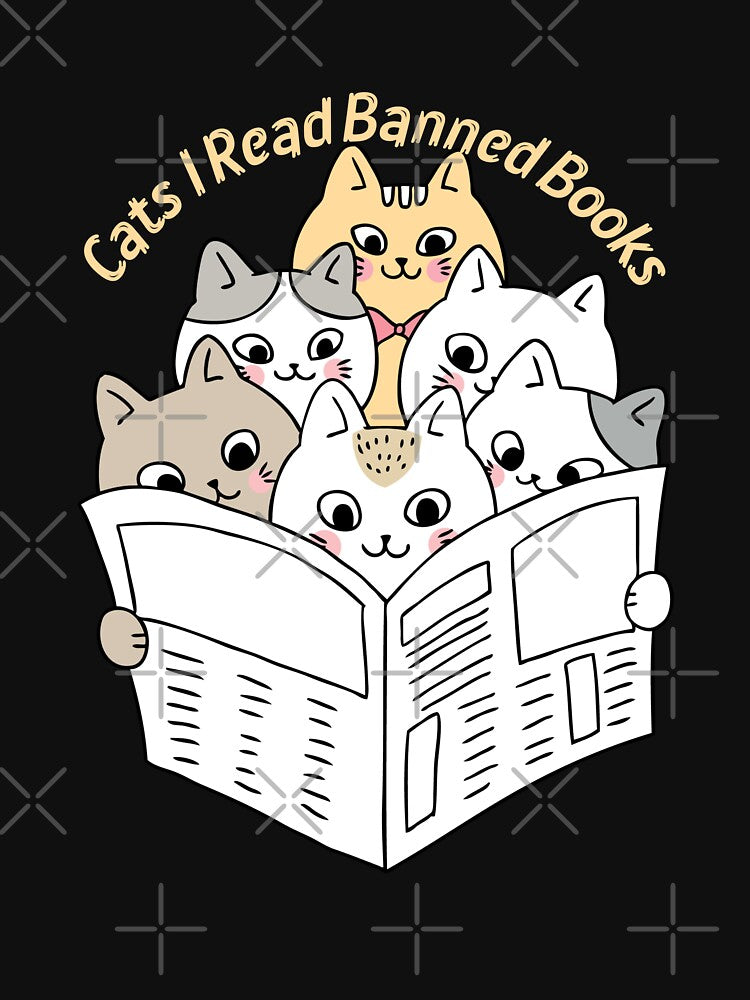 Cats  I Read Banned Books by FLOWER--ART