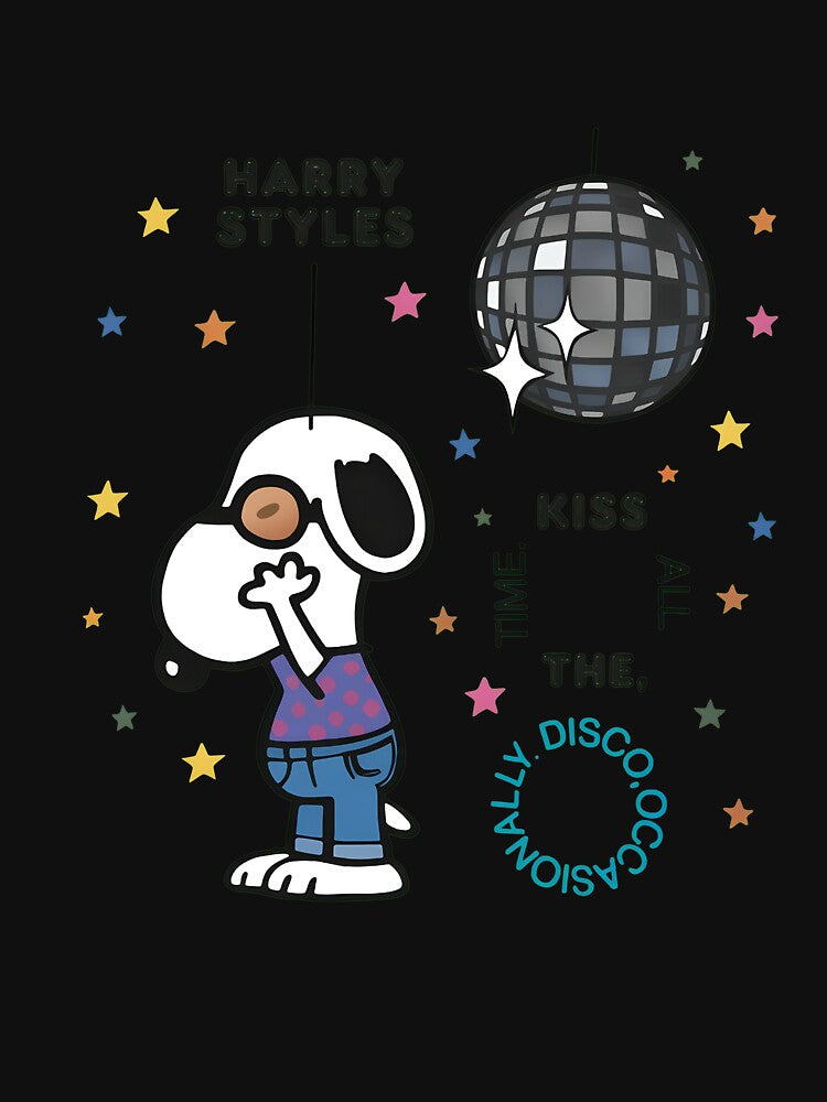 Dancing Canine Disco Star Art by RoseArtGraphic