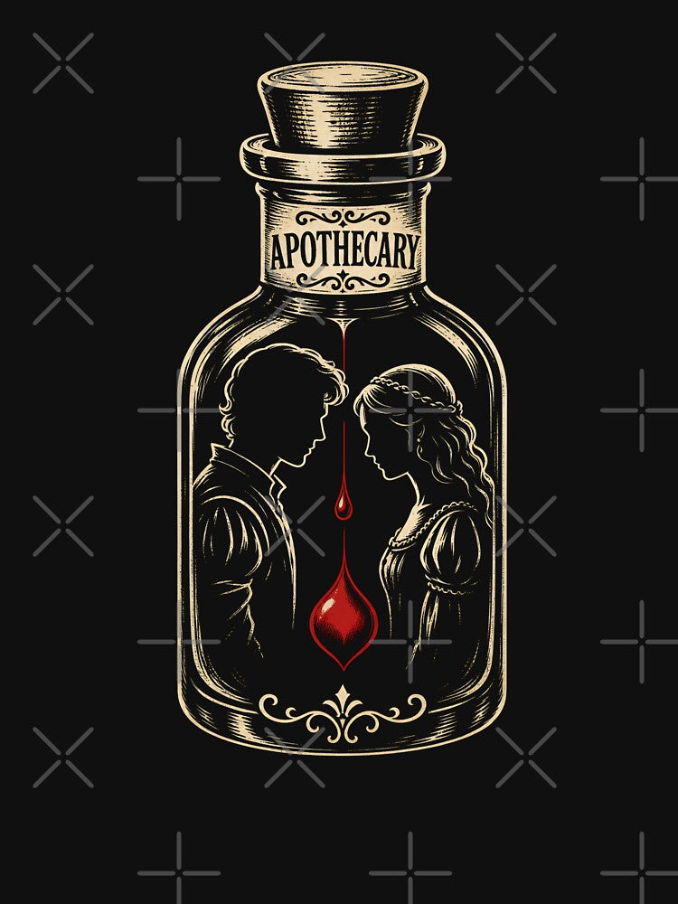 Apothecary Poison Bottle Romeo and Juliet Shakespeare Art by Fenay Designs