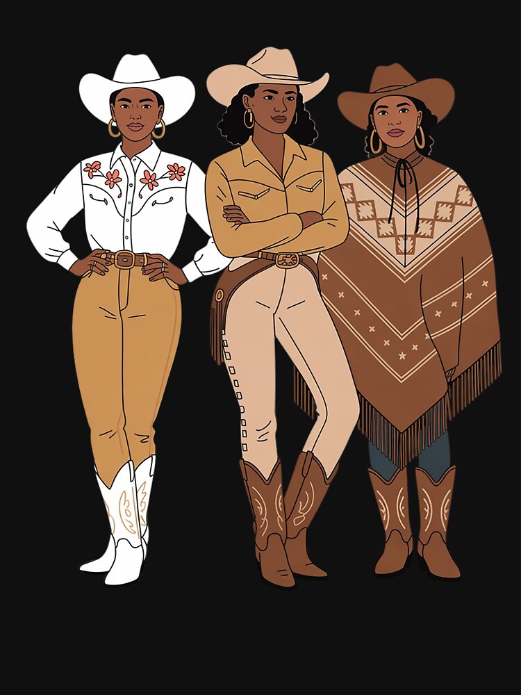 Black Cowgirl Melanin Western Rodeo by JulienAureo
