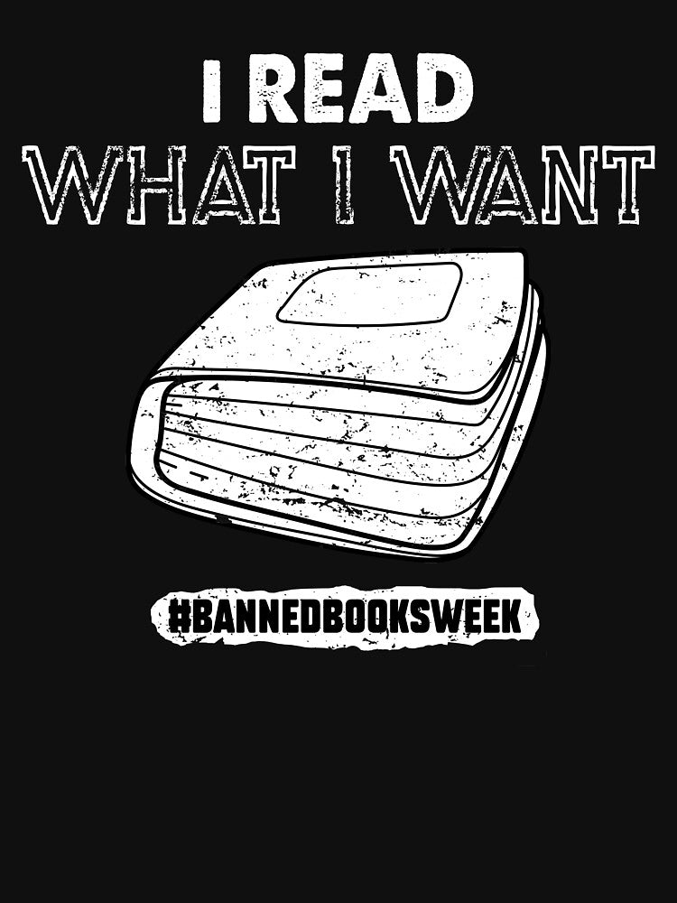 I Read What I Want Banned Books Week Vintage by larykingshop