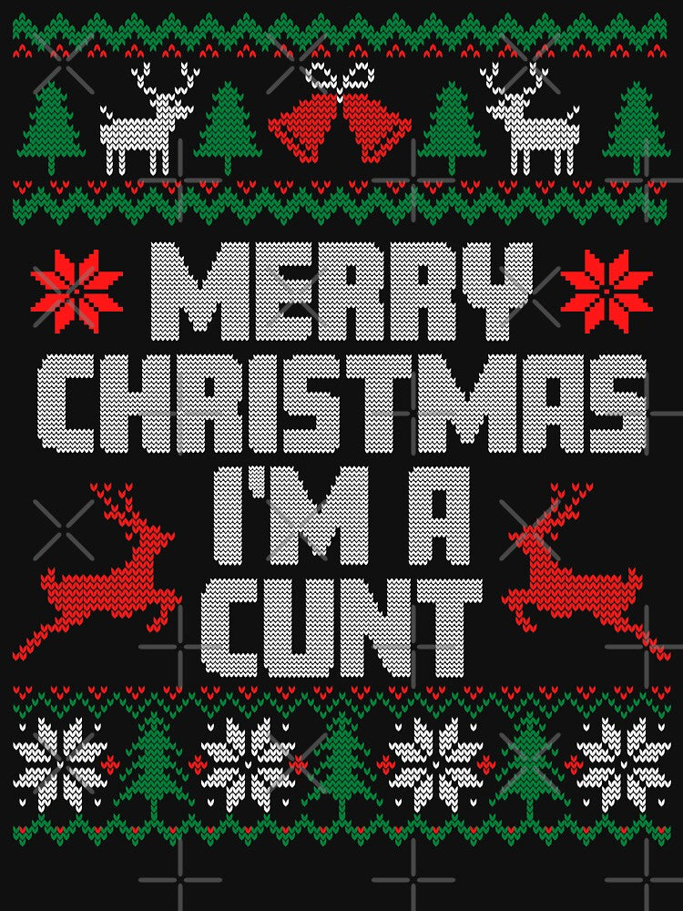 Offensive Christmas Sweaters,Merry Christmas I'm Cunt, Nightmare Before, Dachshund Christmas Sweater, Inappropriate Christmas Sweaters, December 24th, Reindeer Pattern, Candy Cane Pattern, Santa 2021 by Tallys-Apparel